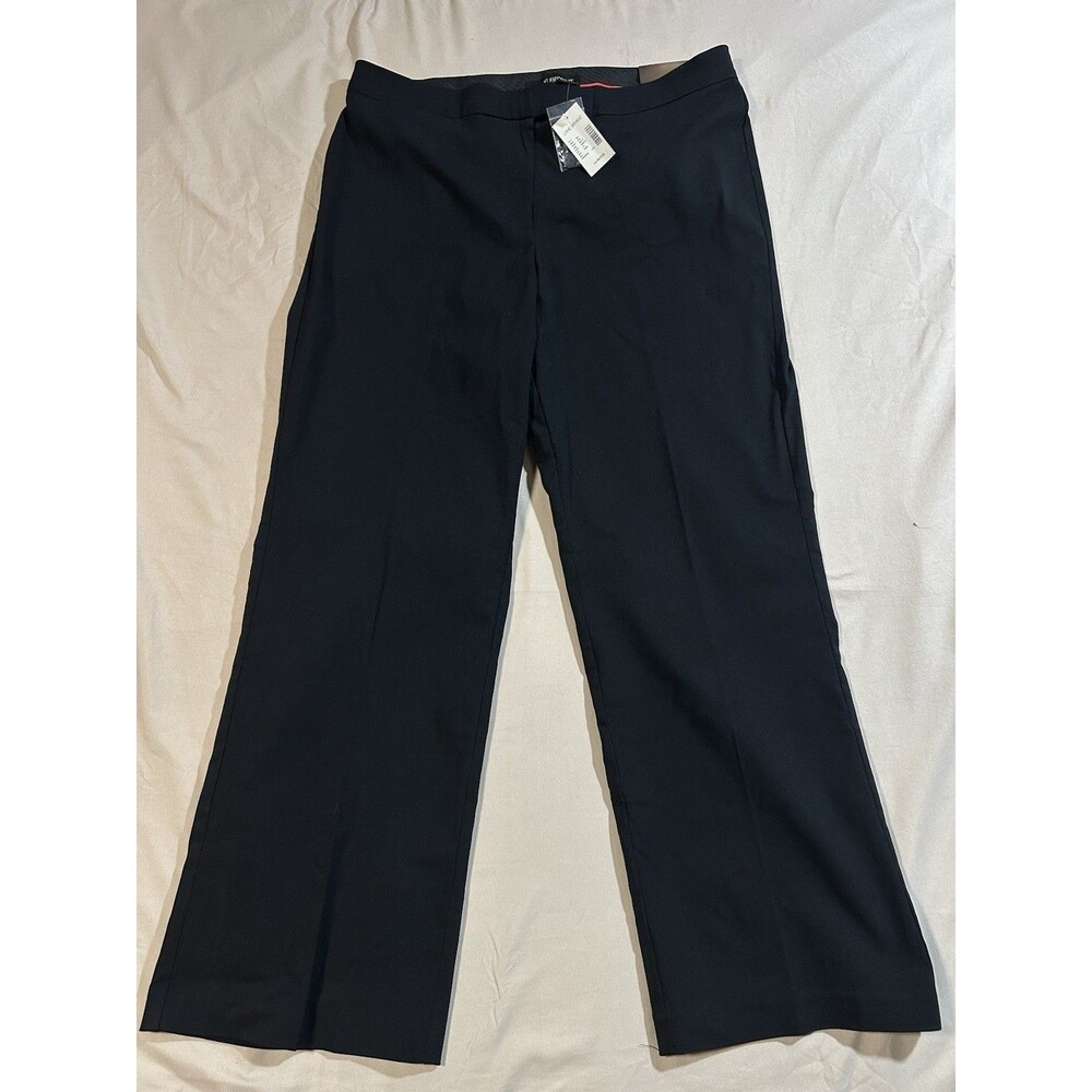 NWT Lane Bryant Womens Straight Leg Trousers Size 14 Petite Black